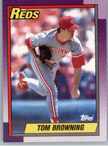 1990 Topps 418 Tom Browning  Cincinnati Reds - $0.99