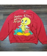 Vintage 1996 Warner Bros Looney Tunes Santa&#39;s Little Angel Tweety Bird S... - £108.67 GBP