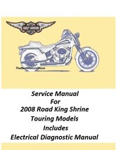 2008 Harley Davidson Road King Shrine Touring Models Service Manual  - $28.95