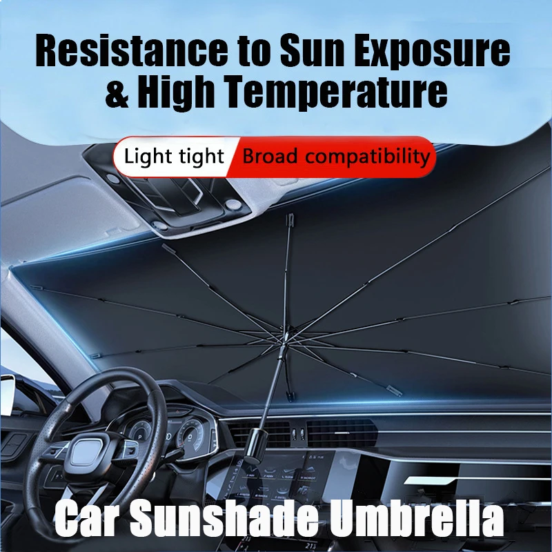 Unshade umbrella style heat insulation cloth car windshield sunshade car umbrella shade thumb200