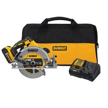 DEWALT 20V MAX* 7-1/4-Inch Cordless Circular Saw with Brake Kit (DCS570P1) - $458.99