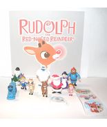 Rudolph the Red Nosed Reindeer Fun Party Favors Goody Bag Fillers Set of 10 - £12.54 GBP