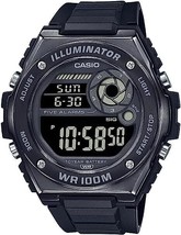 Casio MWD100HB-1B Men&#39;s Standard Digital Black Resin Band Watch - £40.67 GBP