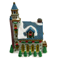 Trim A Home Bayberry Village Church Porcelain House 7” Christmas Village 1997 - £15.57 GBP