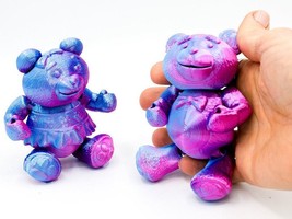 Friendly Fidget Teddy Bear Set of Two, Boy and Girl - £5.59 GBP