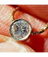 Earth mined Diamond Station Deco Pendant Necklaces Solid 14k Gold 18&quot; in... - €2.849,75 EUR