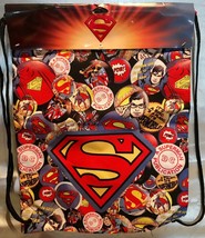 DC Comics SUPERMAN Cinch Bag Sack Tote Great For Superhero School/Office... - $12.94