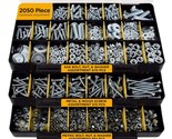 3, Trays Of 2,050-Piece Jackson Palmer Hardware Assortment Kit, And Wash... - £39.86 GBP