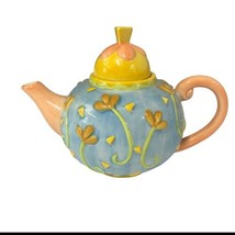 Oneida Country Bouquet Hand Painted Floral Ceramic Collectible Mini Teapot 5 in - $12.86