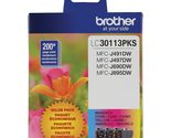 Brother Printer LC30113PKS 3-Pack Standard Cartridges Yield Up To 200 Pa... - £31.56 GBP