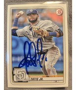 Frenando Tatis Jr Hand Signed Baseball Card Autographed San Diego Padres... - $22.00