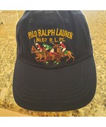 POLO RALPH LAUREN MEN NAVY BLUE &quot;3&quot; PLAYER/PONY LOGOS BALL CAP HAT OSFA ... - €21,56 EUR
