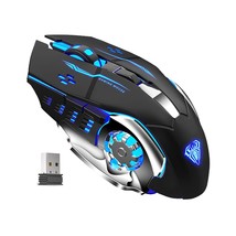 AULA SC100 LED Wireless Gaming Mouse, 2.4G Cordless USB Rechargeable Computer Mi - £61.20 GBP