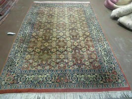 4&#39; X 6&#39; vintage Handmade India Amritsar Floral Oriental Wool Rug Organic Nice - £357.35 GBP