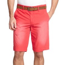 3RD &amp; ARMY Fire Red Washed Flat Front Chino Shorts LR67 Size 32 &quot;Medium&quot; - $390.06 MXN