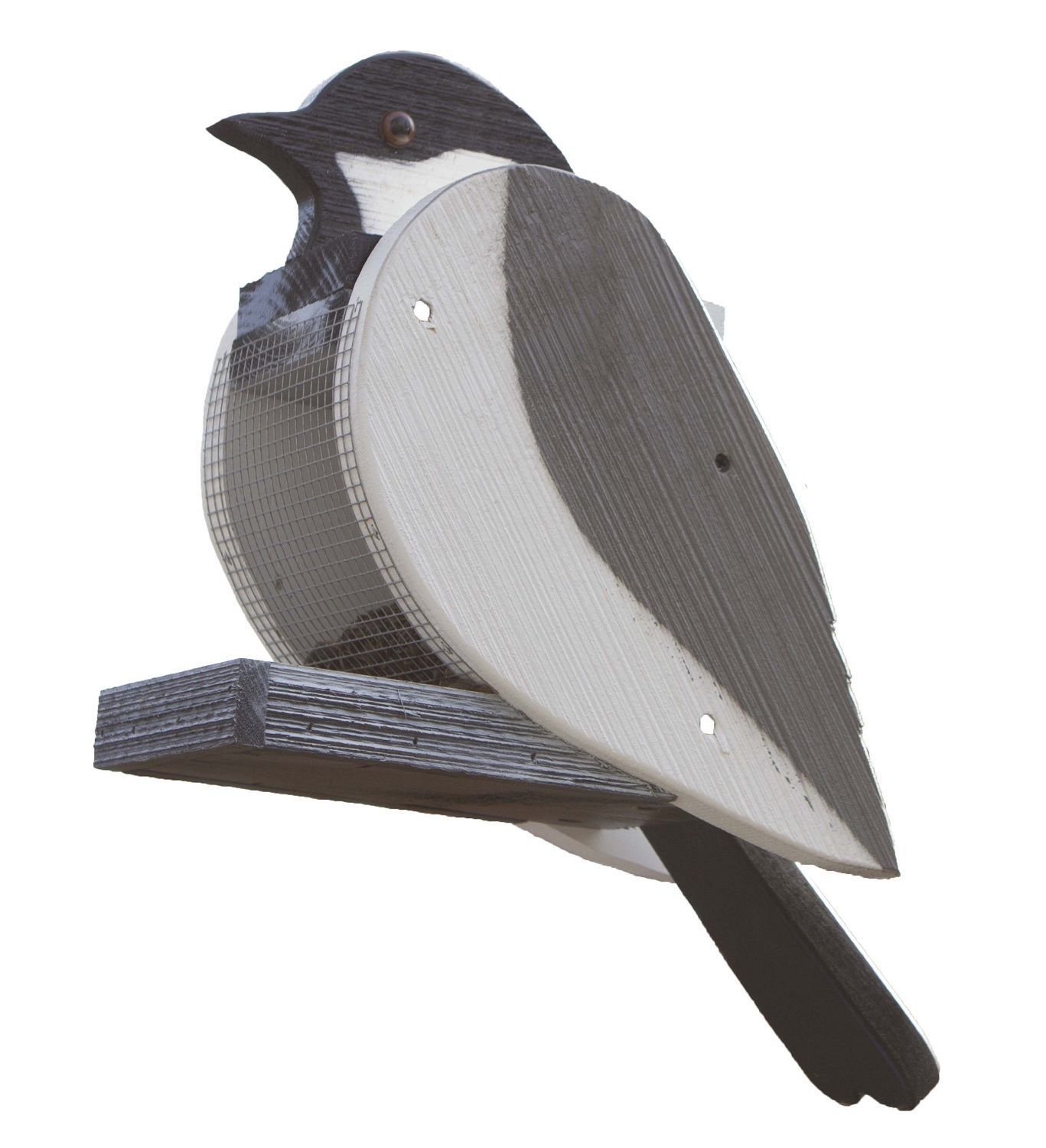 CAROLINA CHICKADEE BIRD FEEDER Backyard Birds Large Amish Handmade in USA - $79.97