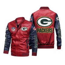 Green Bay Packers Leather Jacket Men - $2,390.89 MXN+