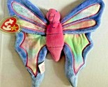 1999 ty beanie baby &quot;flutter&quot; retired tie-dye butterfly bb3 - £8.02 GBP