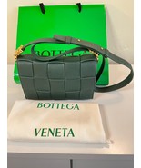 Bottega Veneta Embellished Cassette Intrecciato Raintree Leather Crossbody Bag - $3,200.00