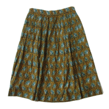 NWT J.Crew x Drake&#39;s A-line in Dark Curry Ratti Elephant Print Skirt 4 $128 - £55.67 GBP