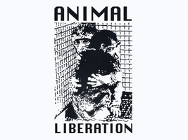 ANIMAL RIGHTS T-Shirt Vegan T-Shirt Vegetarian A.L.F Meat Is Murder Punk... - $12.95