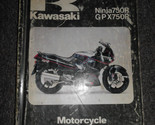 1987 Kawasaki Ninja750R GPX750R Servizio Negozio Riparazione Manuale OEM... - $54.99