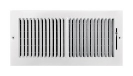 Tru-Aire C102M-14X06 White Steel 2-Way Wall/Ceiling Register 14&#39;&#39; X 6&#39;&#39; in. - $19.80