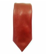 BROWN Stylish Men&#39;s Genuine Lambskin Leather Tie Handmade Formal High Qu... - £28.79 GBP