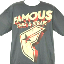 Famous Stars And Straps Big Retro Distressed Throwback T-Shirt size XL Mens - £15.42 GBP
