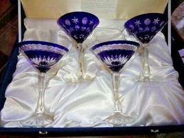 FABERGE MARTINI GLASSES SET OF 4 -No box included - $995.00