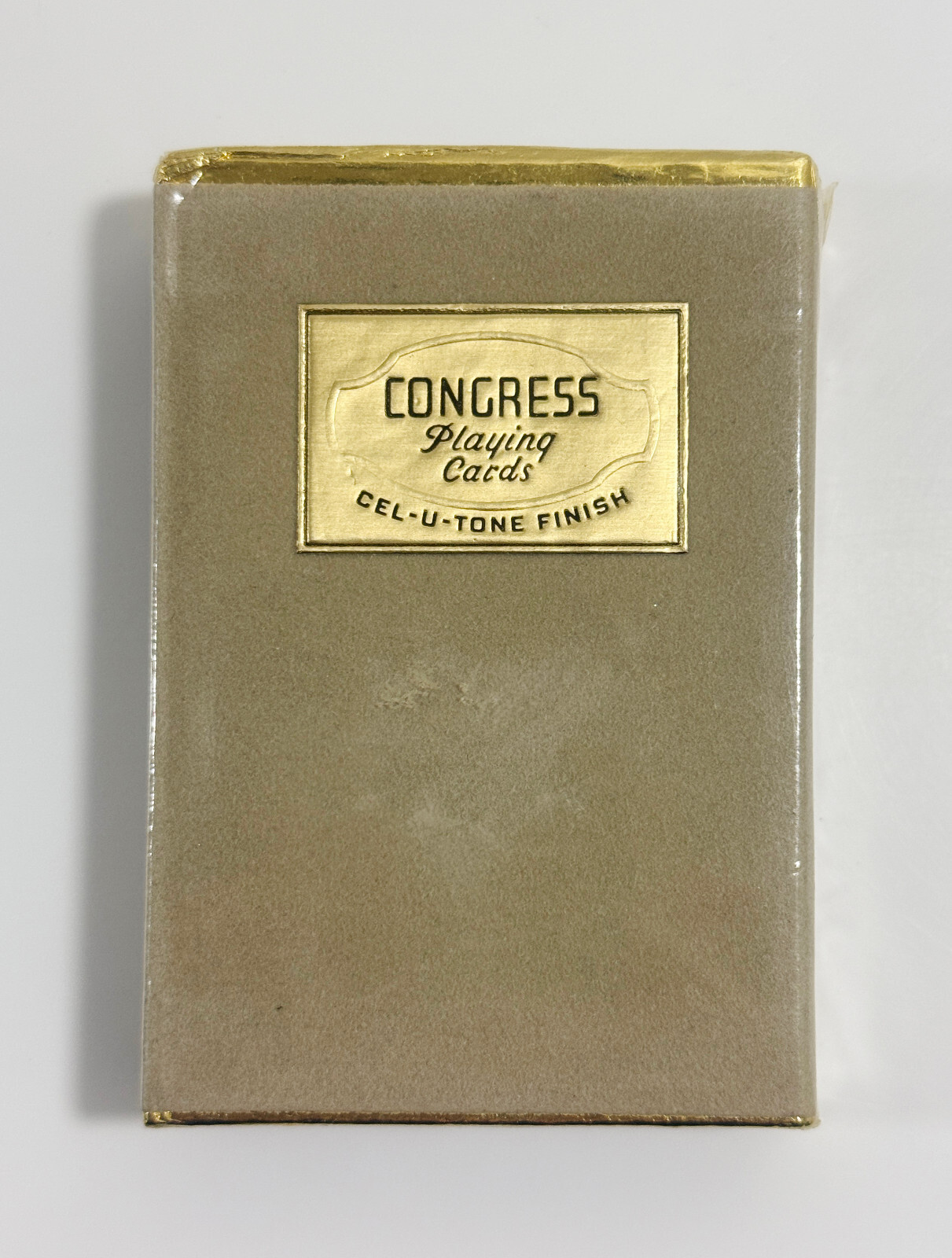 Congress Playing Cards Cel-U-Tone Finish Brand New With Plastic - $19.80