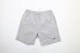 Vtg 90s Reebok Mens Large Classic Logo Above Knee Dad Shorts Heather Gray USA - £47.44 GBP