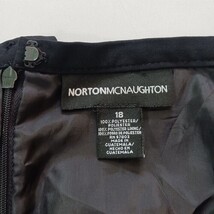 Norton McNaughton Zipper Women's Zip & Double Slits Black Skirt Size 18 (37×36) image 3
