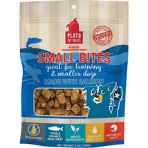 Plato Dog Strips Small Bites Grain Free Salmon 6oz. - £11.00 GBP