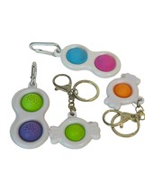 Popper Keychains Fidget Stress Relief Toys Lot Anxiety Squishy Game Sque... - $19.75