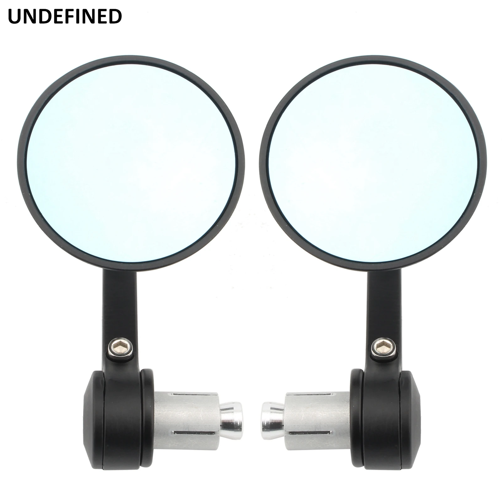 2Pcs Pair Motorcycle Rearview Handle Bar End Mirrors Moto Accessories 20mm - £26.86 GBP