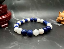 Greek Handmade Flag Color Gemstone Beaded Bracelet, Men's and Women's - $26.12