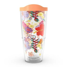 Tervis 24oz HIBISCUS PARTY Floral Insulated Double Wall Tumbler w Travel Lid - £21.28 GBP