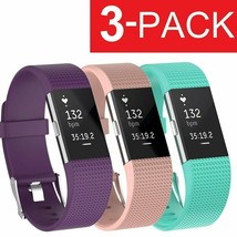 3 Pack Replacement  Band for Fitbit Charge 2 Bracelet Watch Rate Fitness - £10.92 GBP
