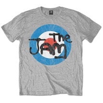 The Jam Paul Weller Logo Grey Official Tee T-Shirt Mens Unisex - £25.04 GBP