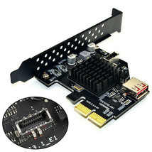 Pcie To Usb 3.1 Type E Front Panel Socket Adapter Card Express For Mothe... - £31.58 GBP