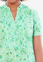 Ladies/Women within Floral Print Pin tuck Half-Button Tunic Size 18-44 RRP £35 - £10.96 GBP