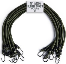 Pluvios - 18&quot; (45CM) Bungee Cords with Hooks Heavy Duty Outdoor - 10 Pack   - $545.51 MXN