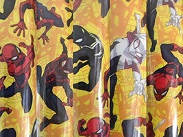 1 Roll Yellow Spider-Man: Into The Spider-Verse Birthday Gift Wrapping P... - £19.68 GBP