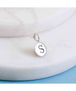  Sterling Silver Initial Charm Necklace - Letter S - $50.77 CAD