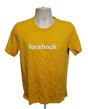 Facebook Pride Connects Us Adult Medium Yellow TShirt - £11.67 GBP