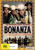 Bonanza Season 3 DVD | Lorne Green - £25.95 GBP