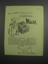 1948 Coty Muse Perfume Ad - For a merry fragrant Christmas. - $18.49