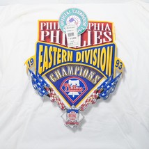 Vintage 1993 MLB Phillies Eastern Division Champions Tee Shirt XL Deadstock New - £28.41 GBP