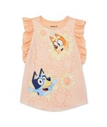 Bluey and Bingo Peach Flutter Sleeve Floral Sunflower Nightgown, Gown - $426.38 MXN Bluey and Bingo Peach Flutter Sleeve Floral Sunflower Nightgown, Gown - $426.38 MXN